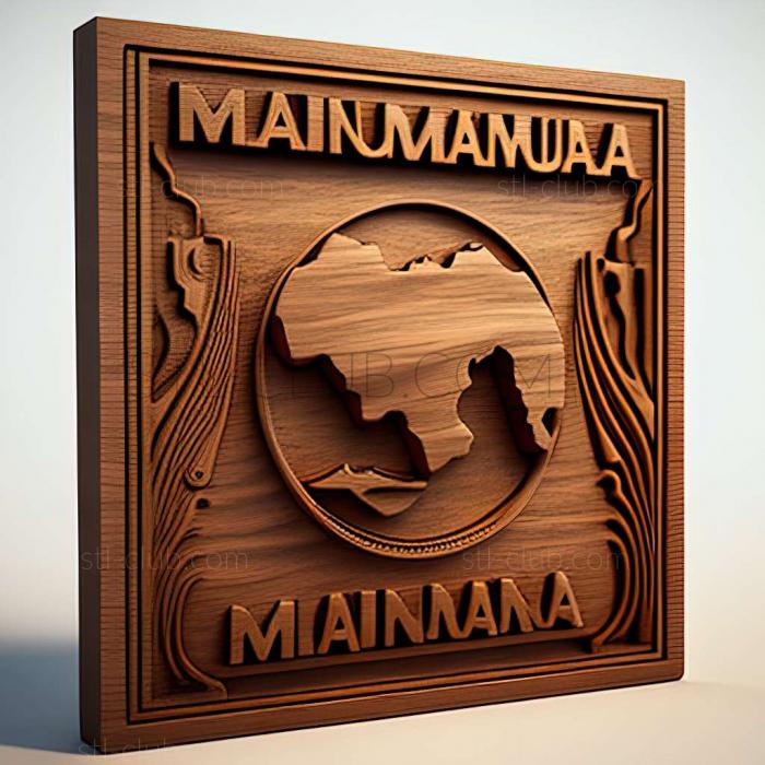 3D model Mauritania  Islamic Republic of Mauritania (STL)